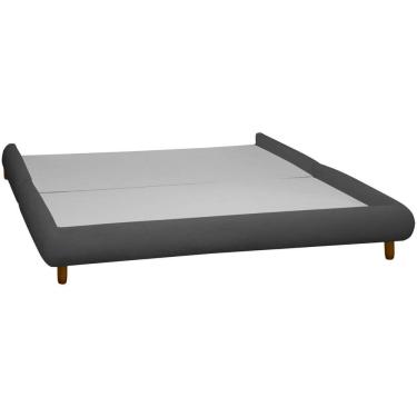 Imagem de Base Cama Box Quarto de Casal 153cm Orgânica Napoli Bouclê