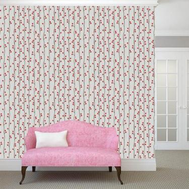 Imagem de Papel de Parede Adesivo - Bolinhas Vermelhas - 038ppn - Allodi