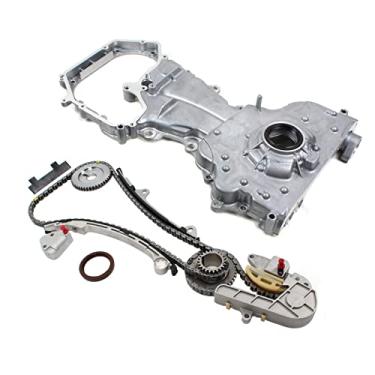 Imagem de Kit de corrente de distribuição CNS (164 elos) e conjunto de bomba de óleo compatível com Nissan Altima Sentra 2.5L QR25DE 2002-06