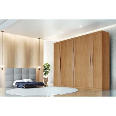 Imagem de Guarda Roupa Casal 6 Portas E 6 Gavetas Linea Naturale - Rufato