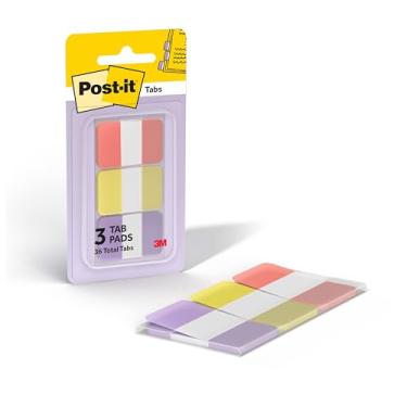 Imagem de Post-it Abas duráveis, 2,5 cm x 3,8 cm, 1 pacote, 36 abas/pacote