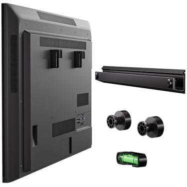 Imagem de Suporte de parede para TV sem tacha, suporte de TV para drywall resistente para TVs de tela plana de 22-55 polegadas, sem parafusos, sem perfuração, sem âncoras, fácil instalação com todas as ferragens incluídas