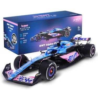 Imagem de LUPPA Kit de modelo Formula 1 ALP A523 – Escala 1:18 Racing F1 ALP A523 Modelo inspirado em Pierre Gasly & Esteban Ocon l Kit de montagem, fundição colecionável, 140 peças