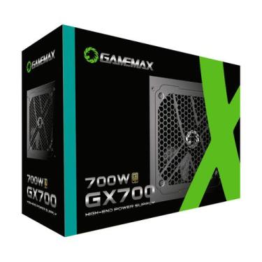 Imagem de Fonte Gamemax Gx700 700w 80 Plus Gold Pfc Ativo Preta