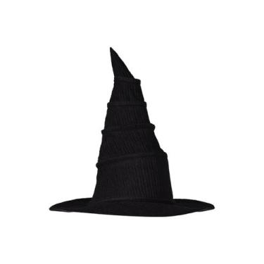 Imagem de Chapéu de bruxa Pacreck feminino Halloween Wizard Cosplay preto