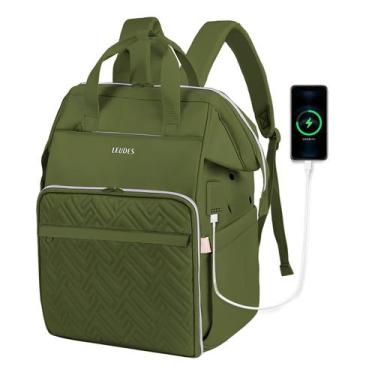 Imagem de Mochila de tricô Leudes Yarn Storage Organizer verde