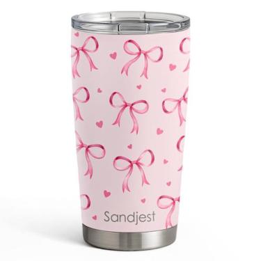 Imagem de Vaso Térmico de Acero Inoxidable de 20oz SANDJEST, Taza de Viaje Aisla