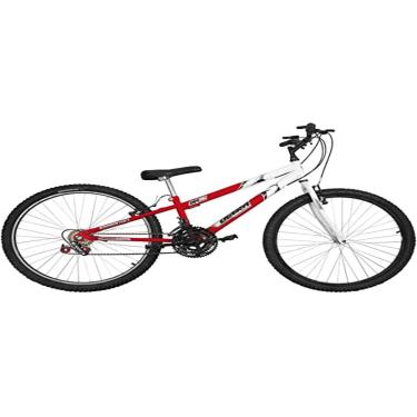 Imagem de Bicicleta de Passeio Ultra Bikes Esporte Bicolor Aro 26 Reforçada Freio V-Brake – 18 Marchas Vermelho Ferrari/Branco