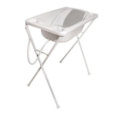 Imagem de Banheira Infantil Para Bebê Acqua Trio Até 20Kg Com Suporte 7065 (Branco)