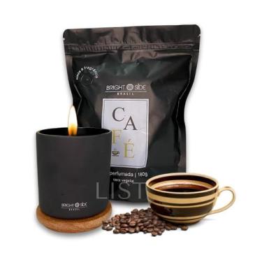 Imagem de Vela Aromatica Lembrancinha Perfumada Café 180 Gramas - Bright Side