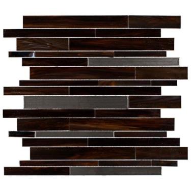 Imagem de Pastilha de Vidro Caravaggio de 34cm x 34cm Rende Glass Mosaic