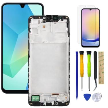 Imagem de HQB-STAR Tela LCD de substituição de tela LCD sensível ao toque para Samsung Galaxy A16 5G SM-A166B, SM-A166U Tela LCD de substituição com moldura + ferramentas