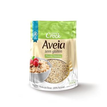 Imagem de Aveia sem glúten flocos médios Cereal Crock 200g