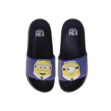 Imagem de Bob Esponja Slide Open Toe Kids - Bob Esponja e Patrick Star Sandálias Deslizantes Deslizantes para Meninos e Meninas Crianças Pequenas - Criança Grande, Azul marinho/preto, 11-12 Little Kid