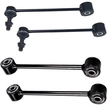Imagem de HHCM Kit de elos de barra oscilante dianteira traseira 4 peças K80468 K80861 para Jeep Commander 2006-2010, barras estabilizadoras para Jeep Grand Cherokee 2005 e 2006-2010 3,7L e 2006-2009 4,7L e