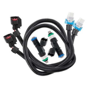 Imagem de Conjunto de injetor de combustível e chicote elétrico para Polaris Ranger RZR 800, RZR S 800, RZR 4 800, Ranger 6x6, Ranger Crew 800, Ranger XP 800, Ranger 800 Replace#0280158197, 1204318, 1204319