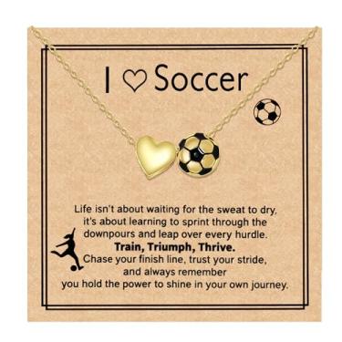 Imagem de QILMILY Colar de futebol, vôlei, basquete, softbol, tênis/pickleball para mulheres, acessórios esportivos, joias de presente para meninas de 40 a 5 cm, 16 inches, Cobre, Sem Pedra Preciosa