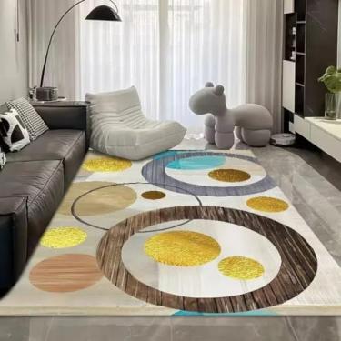 Imagem de Tapete geométrico de luxo para sala de estar, macio, fofo, grande, para quarto, decoração de quarto infantil (180 x 260 cm (70 x 101 pol.) / hxx-250724005560)