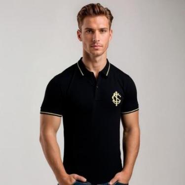 Imagem de Camisa Internacional Polo Ouro Retrô Masculina-Masculino