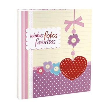 Imagem de Álbum de fotos Ical, encadernação tradicional, para 40 fotos 13x18cm - envelope plástico transparente - linha Infantil - modelo minhas fotos favoritas - 241