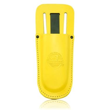 Imagem de Graintex Coldre de tesoura de poda e alicate para cinto de ferramentas, bolsa de couro para alicates, tesouras de jardim, tesouras de poda para fácil acesso com clipe, faca de couro e bainha de