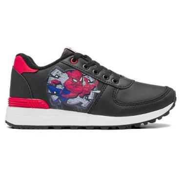 Imagem de Tenis disney homem-aranha ref msp04dy menino, Preto, Vermelho, 30