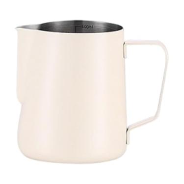 Imagem de predolo Espumador em copo, ferramenta para latte art, à prova de vazamentos, acessório para bar de café, aço inoxidável, ideal para lattes, molhos e, 350ml
