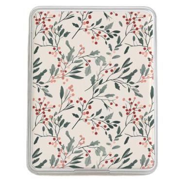 Imagem de Inserção clássica de cartão de Natal para capa transparente Kindle 11ª e 12ª geração Paperwhite e Colorsoft, Inserção de cartolina decorativa para Kindle Clear Cases PLT66