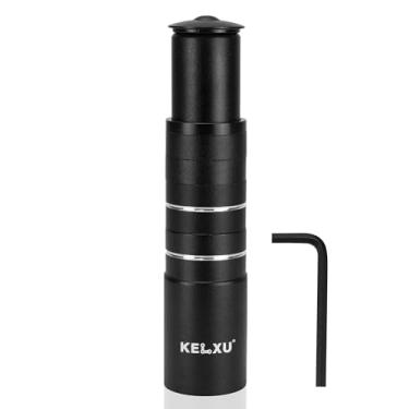 Imagem de Kelxu Suporte de haste de bicicleta, extensor de guidão de garfo de liga de alumínio de 28,6 mm para MTB/Road Bike/BMX com parafusos de alta resistência (altura 150 mm, preto)