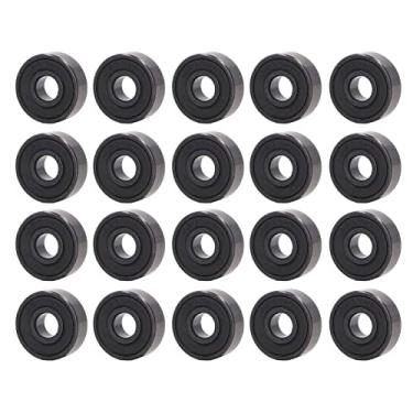 Imagem de AUNMAS Rolamento de Esferas 20 Peças S606rs 6x17x6mm, Rolamentos Profundos Em Miniatura Com Vedação Dupla para Skates, Patins Em Linha, Scooters, Lâminas de Rolo