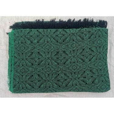 Imagem de Manta Para Sofá Decorativa Algodão Capa(Flor do sertão verde c/preto)