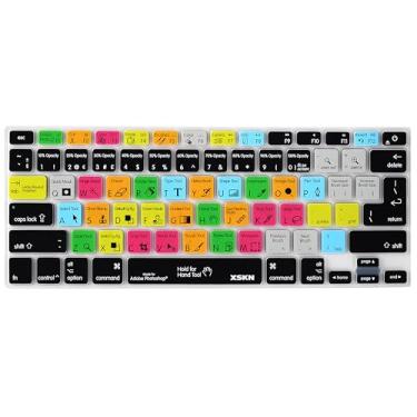 Imagem de XSKN Photoshop Shortcuts Capa de silicone para teclado Apple lançado antes de 2015 MacBook Air 13 MacBook Pro 13 15 17 polegadas Retina US EU Keyboard (K125)