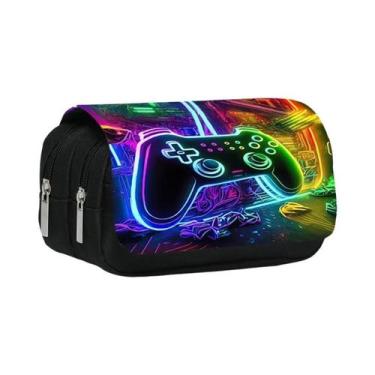 Imagem de Estojo De Caneta Flip De Dupla Camada Em Estilo De Controle De Jogo 3D