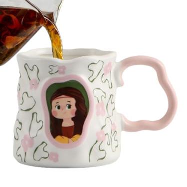 Imagem de Canecas de Café Fofas Femininas, 380ml Resistentes Ao Calor Decoracao Divertida Para Escritorio, Caneca de Café Divertida com Obras de Arte Famosas, Para Chá Leite Suco Presente Casa Escritório E