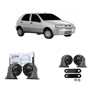 Imagem de BUZINA AUTOMOTIVA CARACOL (PAR) GRAVE/AGUDO PARA PALIO 2004 >2014 - TIGER AUTO