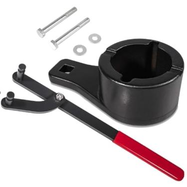 Imagem de Conjunto de ferramentas de fixação de amortecedor harmônico de polia de manivela com parafusos de manivela - Chave universal de suporte de polia de eixo de cames para motores 22RE, 2RZ, 3RZ, 3.0L 3.3L