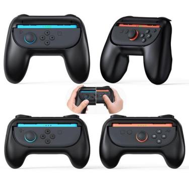 Imagem de FYOUNG Grips para Nintendo Switch 2/1 OLED, conjunto ergonômico