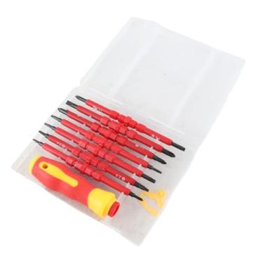 Imagem de WALFRONT Chaves de Fenda Magnéticas Conjunto Isolado Multifuncional Lâmina Intercambiável Chaves de Fenda Ferramentas Eletricista