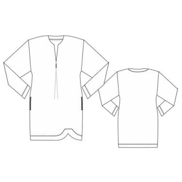 Imagem de Molde vestido ombro caido tamanho PP ao EXG by Maísa Rasche, Único