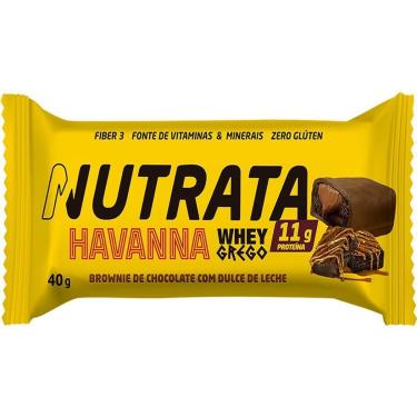 Imagem de Barra Whey Grego Havanna - 1 Unidade 40g Brownie de Chocolate Com Dulce de Leche - Nutrata-Masculino