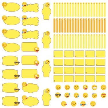 Imagem de Etiqueta Escolar Neutra com TAG + Caneta (Emojis Emoticon, Etiquetas + 1 TAG de Mochila)