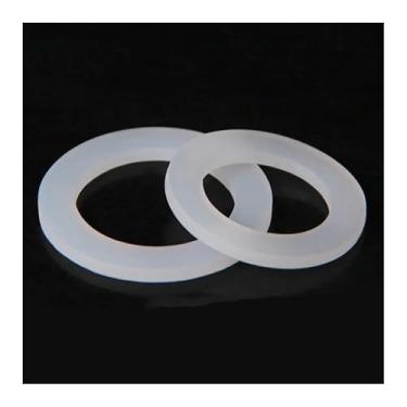 Imagem de 10 peças DN8/10/15/20/25/32/40 espaçador de arruela de vedação plana de silicone para 1/10.2 cm 3/20.3 cm 1/5.1 cm 3/10.2 cm 2.5 cm 1-1/10.2 cm 1-1/5.1 cm NPT DN32)