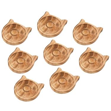 Imagem de Acouto Bandeja de Joias Com Orelhas de Gatinho de Madeira, 8 Peças, Display Multiuso para Pulseiras, Brincos, Colares, Madeira para Casa ou Varejo