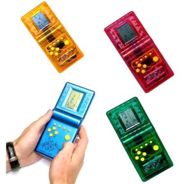 Imagem de Brinck Game, Console Portátil Retrô com 9999 Jogos Clássicos em 1, LCD, Múltiplas Cores, 18x8cm, Controles Direcionais