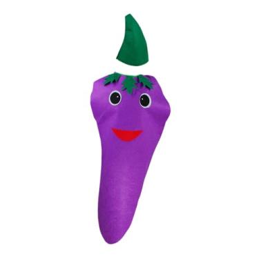 Imagem de Wzmzjy Fantasia de Vegetal para Cosplay, Roupa Divertida para Bailes de Máscaras, Beringela