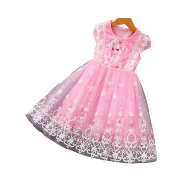 Imagem de Vestido De Princesa Com Mangas Voando Para Meninas, Moda Infantil Froz