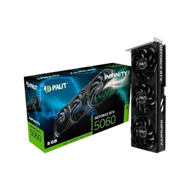 Imagem de Placa de Vídeo Palit GeForce RTX 5060 Infinity 3 NVIDIA, 8GB GDDR7, FP4 DLSS 4-NE75060019P1-GB2063S-Unissex