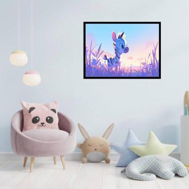 Imagem de Quadro Decorativo Zebra Baby - 50X70Cm