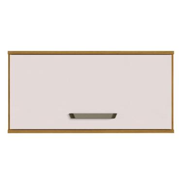 Imagem de Armário Aéreo Geladeira Criare 80 Cm Poliman Cor:freijó Off White