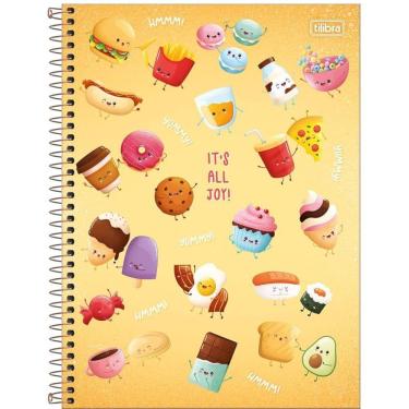 Imagem de Caderno Espiral Capa Dura A4 Universitário 10 Matérias 160 Folhas Taste Tilibra Amarelo